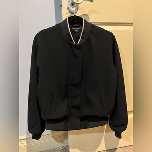 Tommy Hilfiger Rib Trim Zip Top Size 8